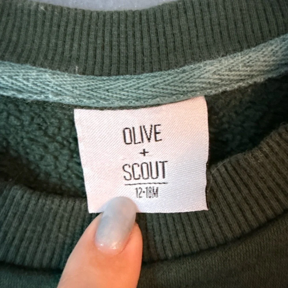 Olive‎ and scout Green Sweatshirt - Game Day